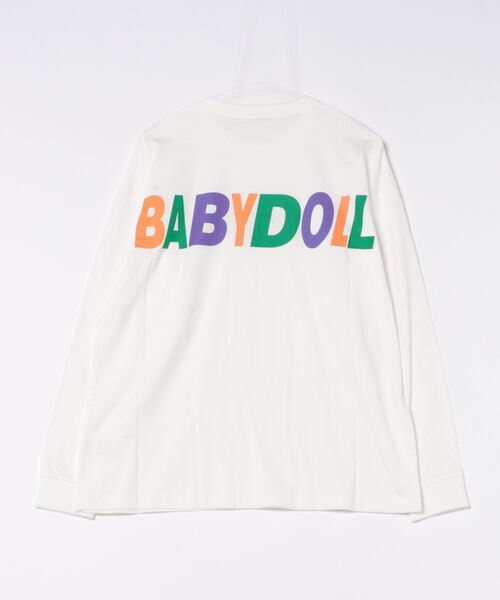 BABYDOLL(ベビードール)の「親子お揃い カラフル刺繍 ロンT 9697A(Tシャツ/カットソー・レディース・ホワイト/ブラック・S/M/L/XL)」の3枚目の写真
