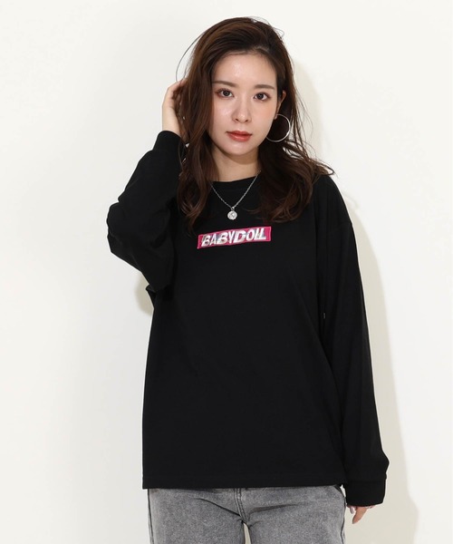 BABYDOLL(ベビードール)の「親子お揃い カラフル刺繍 ロンT 9697A(Tシャツ/カットソー・レディース・ホワイト/ブラック・S/M/L/XL)」の10枚目の写真