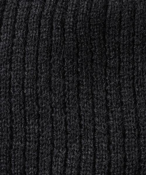 INGNI（イング）の「ロゴ刺繍ニット帽（ニットキャップ/ビーニー・レディース・ブラック系その他6/オフホワイト/ブラック・ONE SIZE）」の6枚目の写真