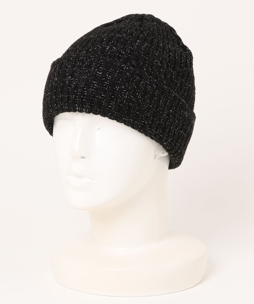 INGNI（イング）の「ロゴ刺繍ニット帽（ニットキャップ/ビーニー・レディース・ブラック系その他6/オフホワイト/ブラック・ONE SIZE）」の7枚目の写真