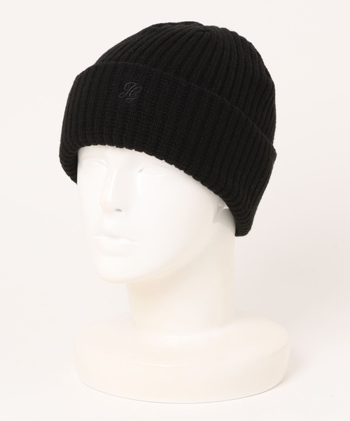 INGNI（イング）の「ロゴ刺繍ニット帽（ニットキャップ/ビーニー・レディース・ブラック系その他6/オフホワイト/ブラック・ONE SIZE）」の8枚目の写真