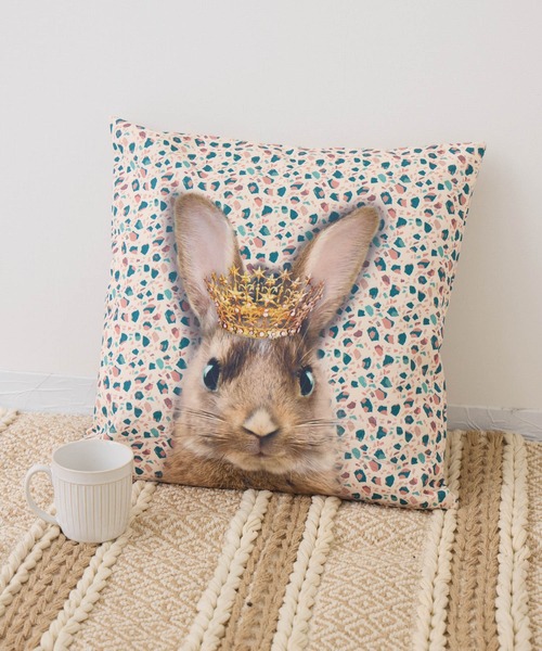 「リュシー・ダンセット」アニマルプリントクッション（クッション/クッションカバー）｜Paradise Picnic（パラダイスピクニック）
