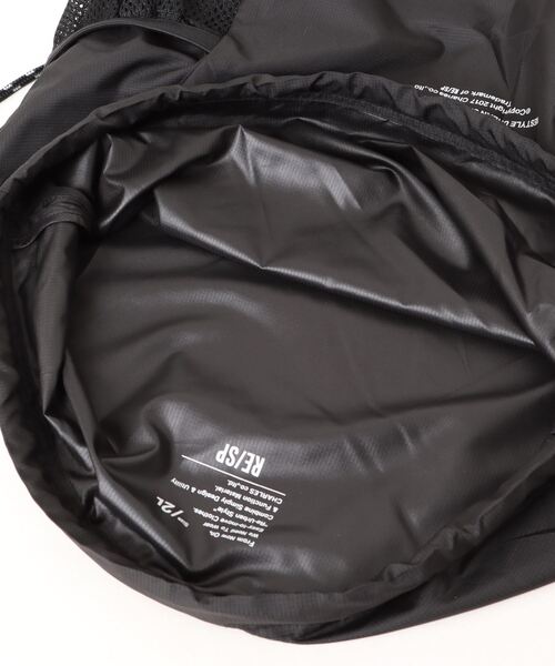 RE/SP（アールイーエスピー）の「RE/SP RE/SP Knapsack / アールイーエスピー アールイーエスピー ナップサック（バックパック/リュック・キッズ・ブラック/ライム・FREE）」の5枚目の写真