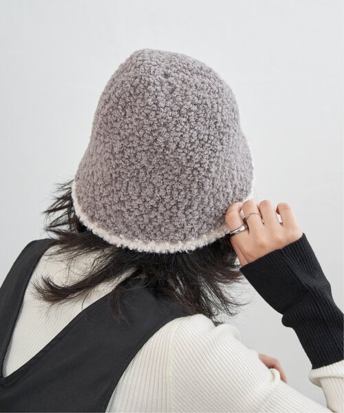 VENCEEXCHANGE（ヴァンスエクスチェンジ）の「ブークレボアハット（ハット・レディース・ブラック/グレー/オフホワイト・FREE）」の21枚目の写真