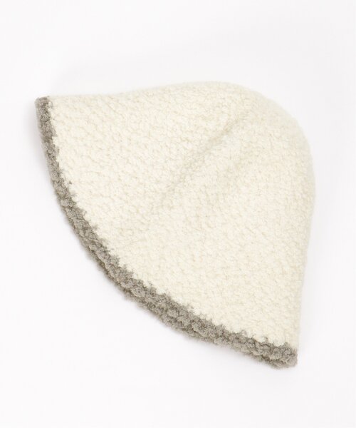 VENCEEXCHANGE（ヴァンスエクスチェンジ）の「ブークレボアハット（ハット・レディース・ブラック/グレー/オフホワイト・FREE）」の6枚目の写真