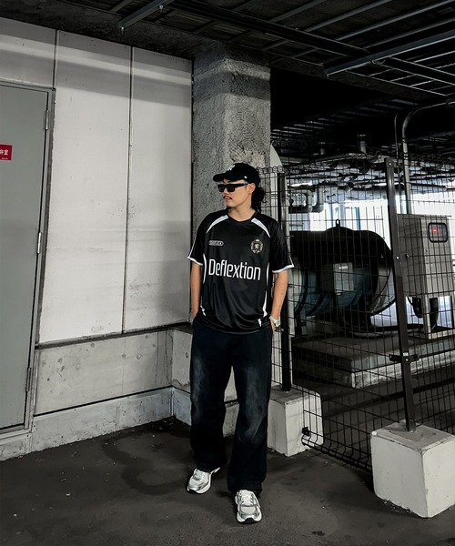 DEFLEXTION(ディフレクション)の「【DEFLEXTION / ディフレクション】Soccer shirt / サッカー ゲームシャツ(Tシャツ/カットソー・レディース・ホワイト/ブラック・LARGE/X-LARGE)」の5枚目の写真