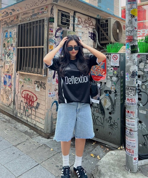 DEFLEXTION(ディフレクション)の「【DEFLEXTION / ディフレクション】Soccer shirt / サッカー ゲームシャツ(Tシャツ/カットソー・レディース・ホワイト/ブラック・LARGE/X-LARGE)」の11枚目の写真