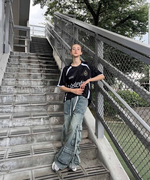 DEFLEXTION(ディフレクション)の「【DEFLEXTION / ディフレクション】Soccer shirt / サッカー ゲームシャツ(Tシャツ/カットソー・レディース・ホワイト/ブラック・LARGE/X-LARGE)」の15枚目の写真
