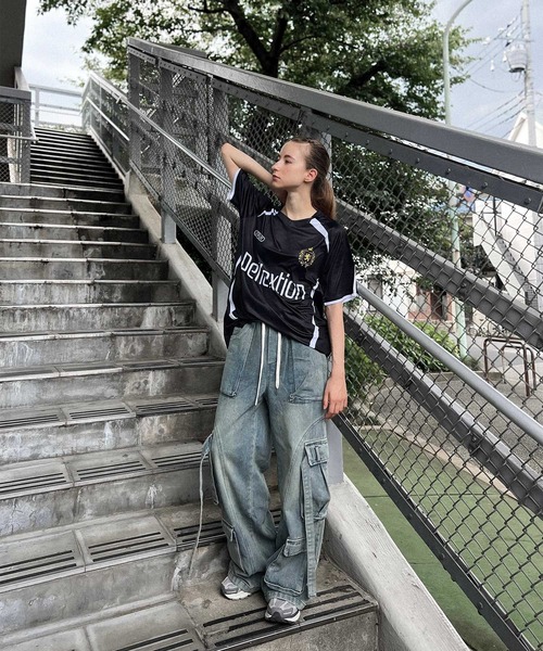DEFLEXTION(ディフレクション)の「【DEFLEXTION / ディフレクション】Soccer shirt / サッカー ゲームシャツ(Tシャツ/カットソー・レディース・ホワイト/ブラック・LARGE/X-LARGE)」の17枚目の写真
