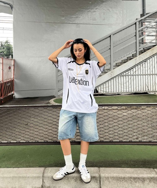 DEFLEXTION(ディフレクション)の「【DEFLEXTION / ディフレクション】Soccer shirt / サッカー ゲームシャツ(Tシャツ/カットソー・レディース・ホワイト/ブラック・LARGE/X-LARGE)」の7枚目の写真