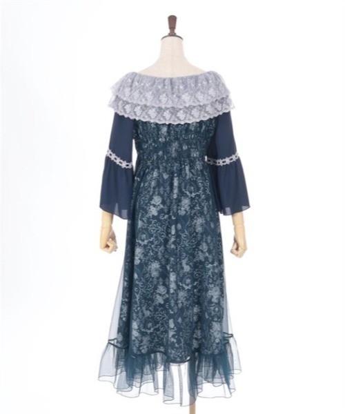 425◇オーナメントＪＱチュニワンピース 紺 axes femme アクシーズ Yahoo!オークション - 425 オーナメントJQチュニワンピース 紺