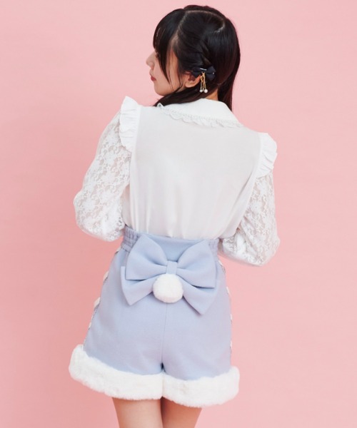 Secret Honey（シークレットハニー）の「サイドレースアップパンツ（その他パンツ・レディース・オフホワイト/グレー/ブラック/ピンク・MEDIUM）」の7枚目の写真