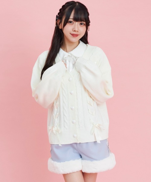 Secret Honey（シークレットハニー）の「サイドレースアップパンツ（その他パンツ・レディース・オフホワイト/グレー/ブラック/ピンク・MEDIUM）」の6枚目の写真