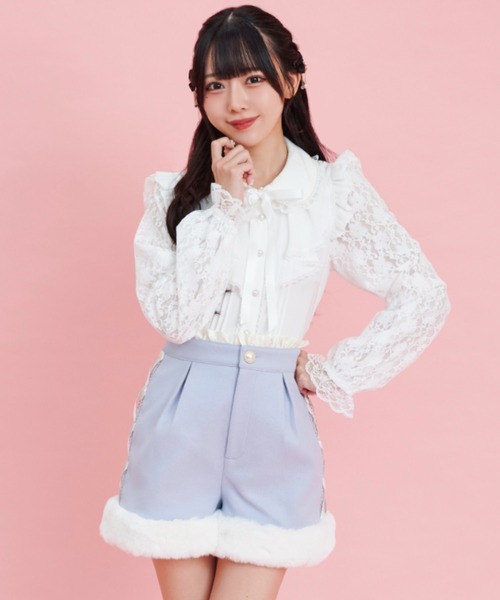 Secret Honey（シークレットハニー）の「サイドレースアップパンツ（その他パンツ・レディース・オフホワイト/グレー/ブラック/ピンク・MEDIUM）」の5枚目の写真