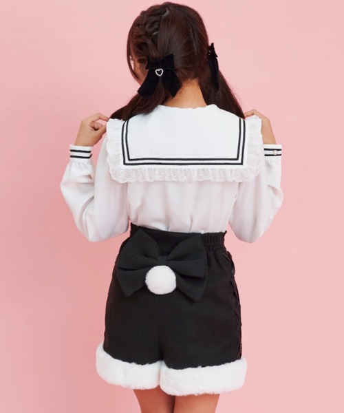 Secret Honey（シークレットハニー）の「サイドレースアップパンツ（その他パンツ・レディース・オフホワイト/グレー/ブラック/ピンク・MEDIUM）」の11枚目の写真