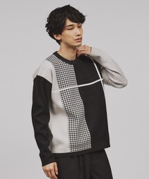 tk.TAKEO KIKUCHI | 【もちもちニット】クラシックパターンクロスオーバー(ニット/セーター)