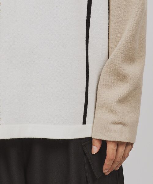 tk.TAKEO KIKUCHI（ティーケータケオキクチ）の「◆【もちもちニット】クラシックパターンクロスオーバー（ニット/セーター・メンズ・グレー系その他5/ホワイト系7/ブラック系4/ブルー系4/ワイン系6/モスグリーン系4・01/02/03/04）」の18枚目の写真