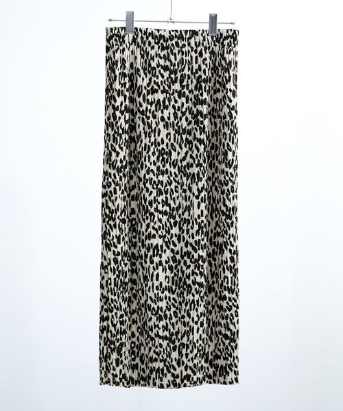 Fashion Letter（ファッションレター）の「レオパードナロープリーツスカート レオパード柄 豹ヒョウ柄 レディース スカート プリーツ（スカート・レディース・オフホワイト/ブラック・M/L）」の13枚目の写真