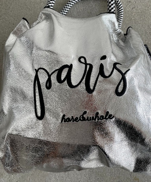 210nouve（トゥージュヌーブ）の「デザイン 刺繍 ミニ マーケット ハンドバッグ（ハンドバッグ・レディース・ゴールド/シルバー/ネイビー/ブラック/グレー系その他/ピンク系その他/ブラウン系その他・FREE）」の8枚目の写真