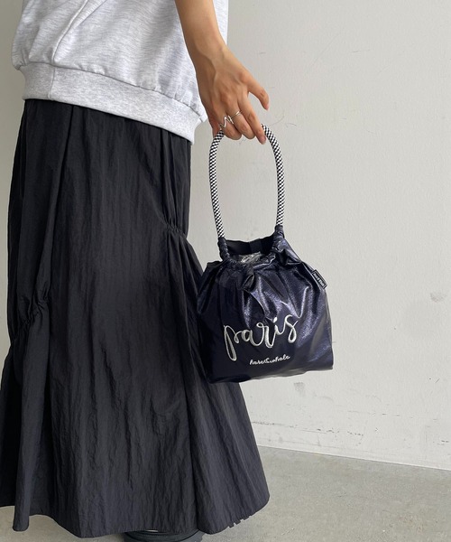 210nouve（トゥージュヌーブ）の「デザイン 刺繍 ミニ マーケット ハンドバッグ（ハンドバッグ・レディース・ゴールド/シルバー/ネイビー/ブラック/グレー系その他/ピンク系その他/ブラウン系その他・FREE）」の14枚目の写真