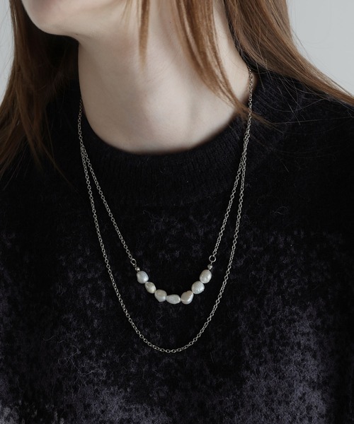 2連バロックパールネックレス（ネックレス）｜SOCCE（ソーシー）の