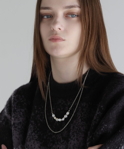 SOCCE(ソーシー)の「2連バロックパールネックレス(ネックレス・メンズ・シルバー・F)」の22枚目の写真