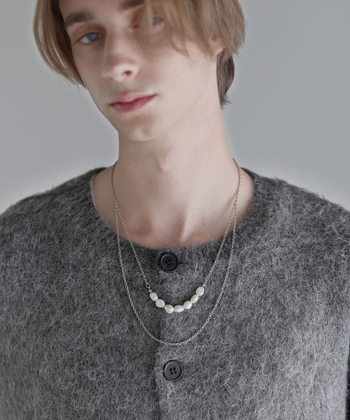 SOCCE(ソーシー)の「2連バロックパールネックレス(ネックレス・メンズ・シルバー・F)」の14枚目の写真