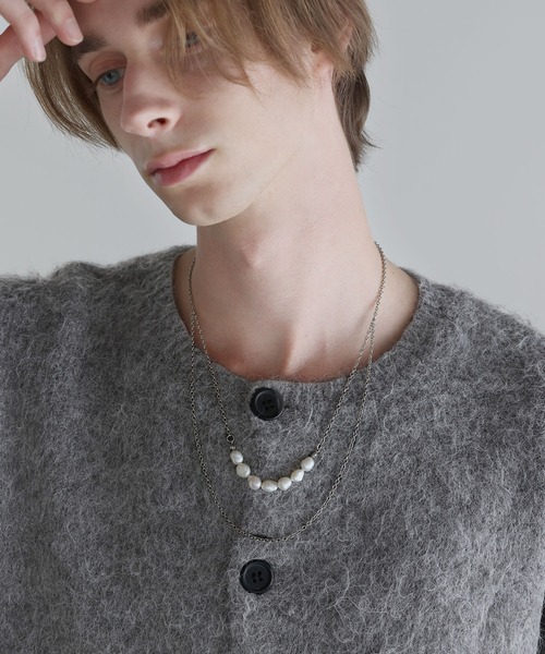 SOCCE(ソーシー)の「2連バロックパールネックレス(ネックレス・メンズ・シルバー・F)」の13枚目の写真