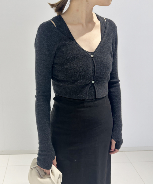 EDIT. FOR LULU（エディットフォールル）の「シアーニットカーディガン