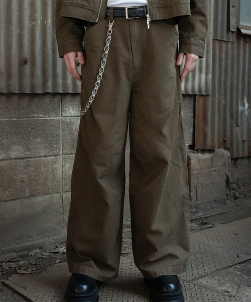 Forte ウエストサイドモダンヴィンテージライクデトロイトワイドパンツ West Side Modern Vintage Like Detroit Wide Pants/ウエスト