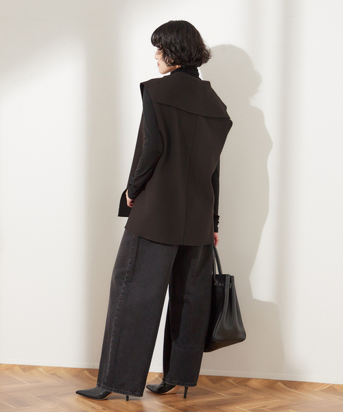 PROTAGONISTA（プロタゴニスタ）の「【PROTAGONISTA/プロタゴニスタ】WL ジレ（ベスト・レディース・ライトグレー/ブラウン・FREE）」の11枚目の写真