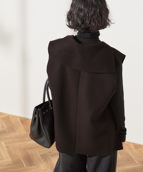 PROTAGONISTA（プロタゴニスタ）の「【PROTAGONISTA/プロタゴニスタ】WL ジレ（ベスト・レディース・ライトグレー/ブラウン・FREE）」の13枚目の写真