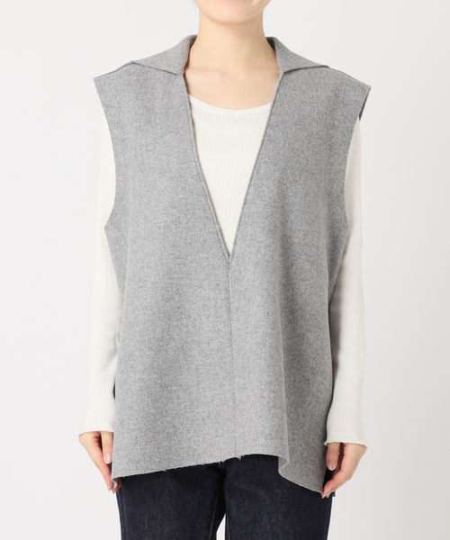 PROTAGONISTA（プロタゴニスタ）の「【PROTAGONISTA/プロタゴニスタ】WL ジレ（ベスト・レディース・ライトグレー/ブラウン・FREE）」の17枚目の写真