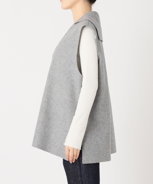 PROTAGONISTA（プロタゴニスタ）の「【PROTAGONISTA/プロタゴニスタ】WL ジレ（ベスト・レディース・ライトグレー/ブラウン・FREE）」の18枚目の写真