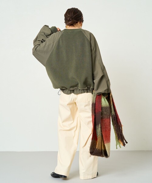 【定価36,300円•新品】ブリーフィング ニット プルオーバー セーター S セール】限定展開 布帛 ドッキング ニット プルオーバー（ニット