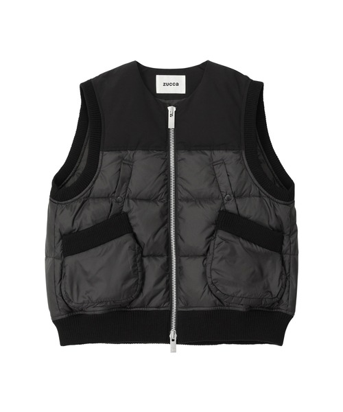 ZUCCa POコントラストダウンベスト ZUCCa POコントラストダウンベスト