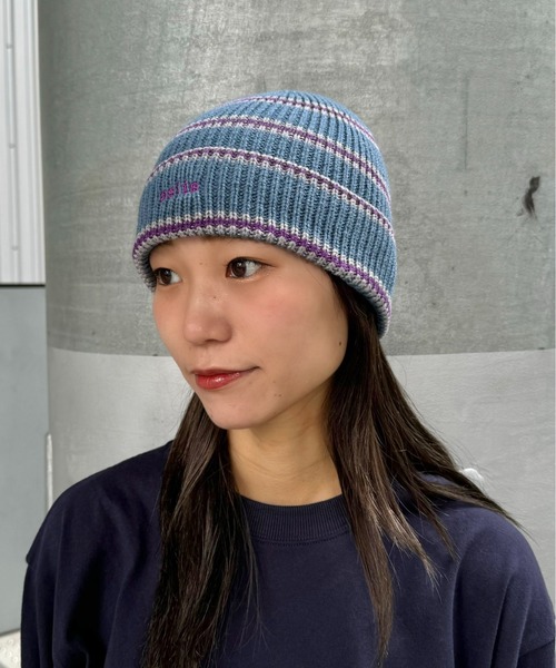 CIAOPANIC TYPY（チャオパニックティピー）の「【asis】刺繍ニット帽（ニットキャップ/ビーニー・メンズ・グレー/ブルー/ブラック/カーキ/ブラウン・ONE SIZE）」の19枚目の写真