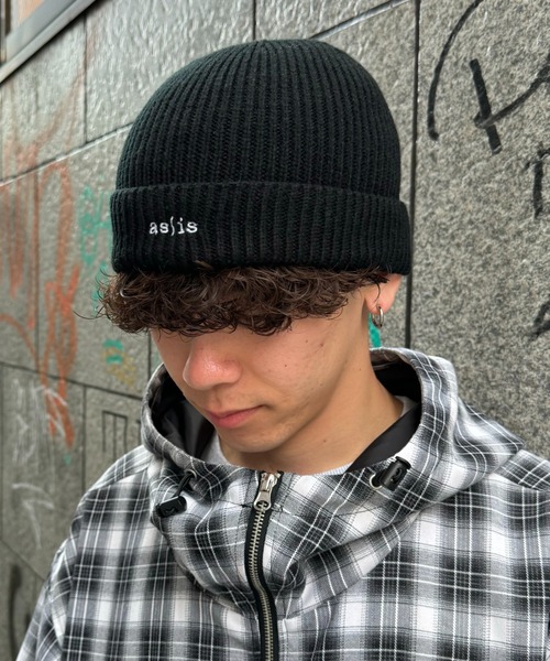 CIAOPANIC TYPY（チャオパニックティピー）の「【asis】刺繍ニット帽（ニットキャップ/ビーニー・メンズ・グレー/ブルー/ブラック/カーキ/ブラウン・ONE SIZE）」の6枚目の写真