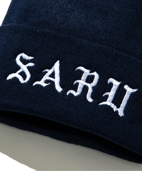 Kinetics（キネティクス）の「"Kinetics × TOKYO TRIBE" SANTA INOUE SARU IRON-ON LETTER KNIT CAP（キネティクス × トーキョートライブ 井上三太 サル アイロンオン レター ニットキャップ）（ニットキャップ/ビーニー・メンズ・ブラック/カーキ/ネイビー/グリーン/オレンジ系・FREE）」の7枚目の写真