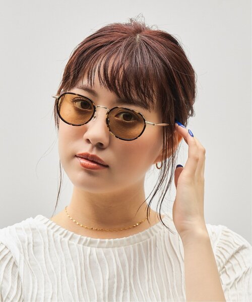 Knuth Marf(クヌースマーフ)の「Zoff|Knuth Marf ボストン型 サングラス|クヌースマーフ|クラウンパント|カラーレンズ|UVカット 紫外線対策|ユニセックス |スタイリッシュ|高級感(サングラス・レディース・ブラウン系その他2・FREE)」の18枚目の写真