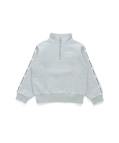 JENNI belle（ジェニィベル）の「【WEB限定】【あったか】裏起毛袖ラインハーフZIPトレーナー（スウェット・キッズ・ブラウン/ブラック/サックスブルー・130cm/140cm/150cm/120cm）」の20枚目の写真