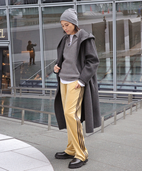 AP STUDIO（エーピーストゥディオ）の「フーデットリバーコート（その他アウター・レディース・グレー・36/38）」の4枚目の写真