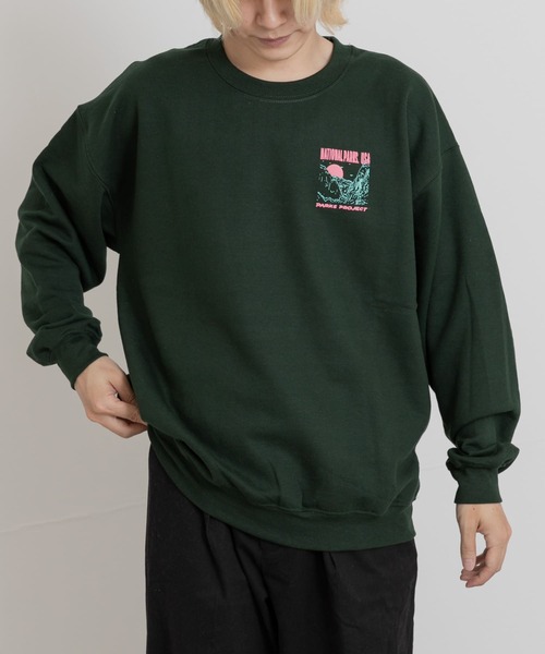 PARKS PROJECT(パークスプロジェクト)の「PARKS PROJECT NATIONAL PARKS SWEAT(スウェット・メンズ・グリーン/イエロー・MEDIUM/LARGE)」の2枚目の写真