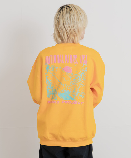 PARKS PROJECT(パークスプロジェクト)の「PARKS PROJECT NATIONAL PARKS SWEAT(スウェット・メンズ・グリーン/イエロー・MEDIUM/LARGE)」の4枚目の写真
