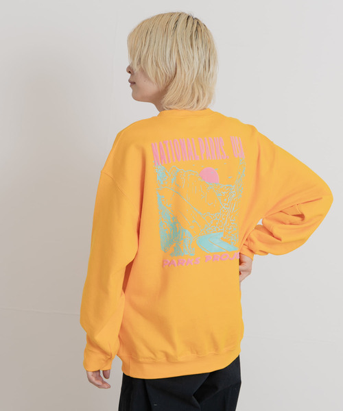 PARKS PROJECT(パークスプロジェクト)の「PARKS PROJECT NATIONAL PARKS SWEAT(スウェット・メンズ・グリーン/イエロー・MEDIUM/LARGE)」の5枚目の写真