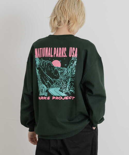 PARKS PROJECT(パークスプロジェクト)の「PARKS PROJECT NATIONAL PARKS SWEAT(スウェット・メンズ・グリーン/イエロー・MEDIUM/LARGE)」の11枚目の写真