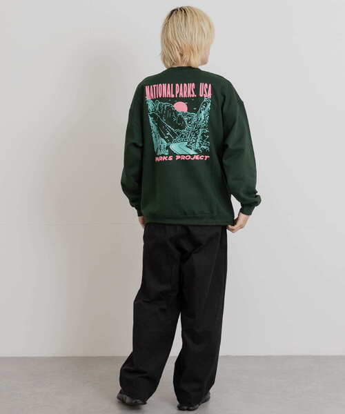 PARKS PROJECT(パークスプロジェクト)の「PARKS PROJECT NATIONAL PARKS SWEAT(スウェット・メンズ・グリーン/イエロー・MEDIUM/LARGE)」の14枚目の写真