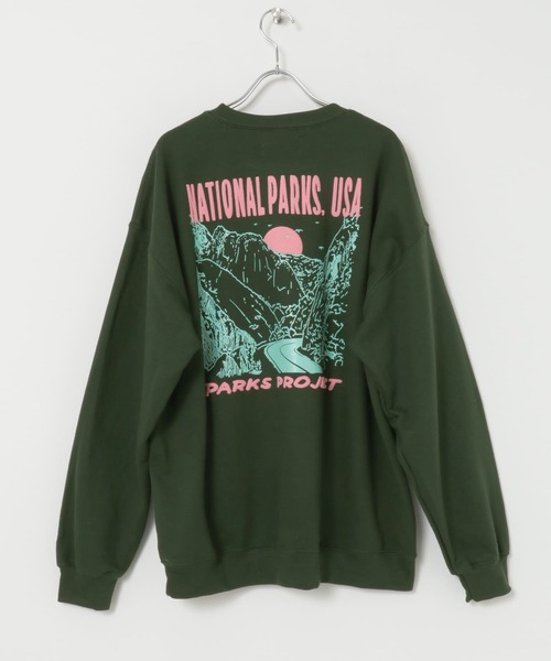 PARKS PROJECT(パークスプロジェクト)の「PARKS PROJECT NATIONAL PARKS SWEAT(スウェット・メンズ・グリーン/イエロー・MEDIUM/LARGE)」の21枚目の写真