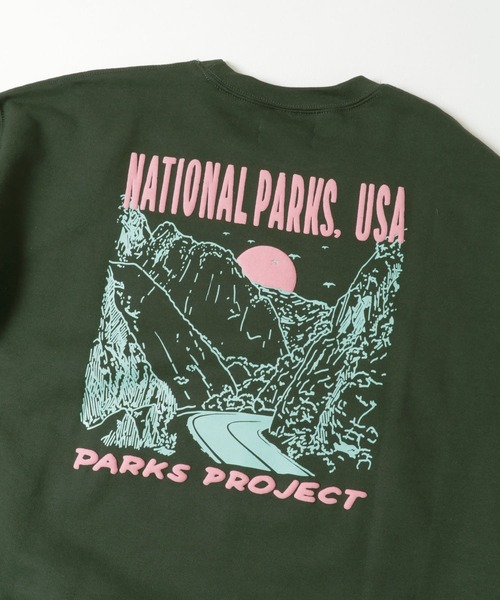 PARKS PROJECT(パークスプロジェクト)の「PARKS PROJECT NATIONAL PARKS SWEAT(スウェット・メンズ・グリーン/イエロー・MEDIUM/LARGE)」の22枚目の写真