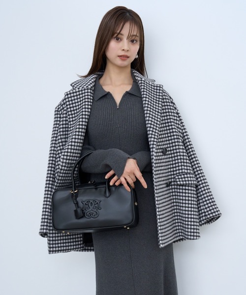 【SNIDEL】エンボスロゴボストンバッグ SNIDEL（スナイデル）の「エンボスロゴボストンバッグ